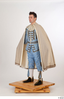  Photos Man in Historical Baroque Suit 2 Baroque a poses beige cloak medieval Clothing whole body 0010.jpg